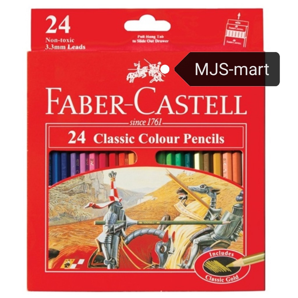 

FABER-CASTELL PENSIL WARNA CLASSIC / 24 WARNA / UK. PANJANG