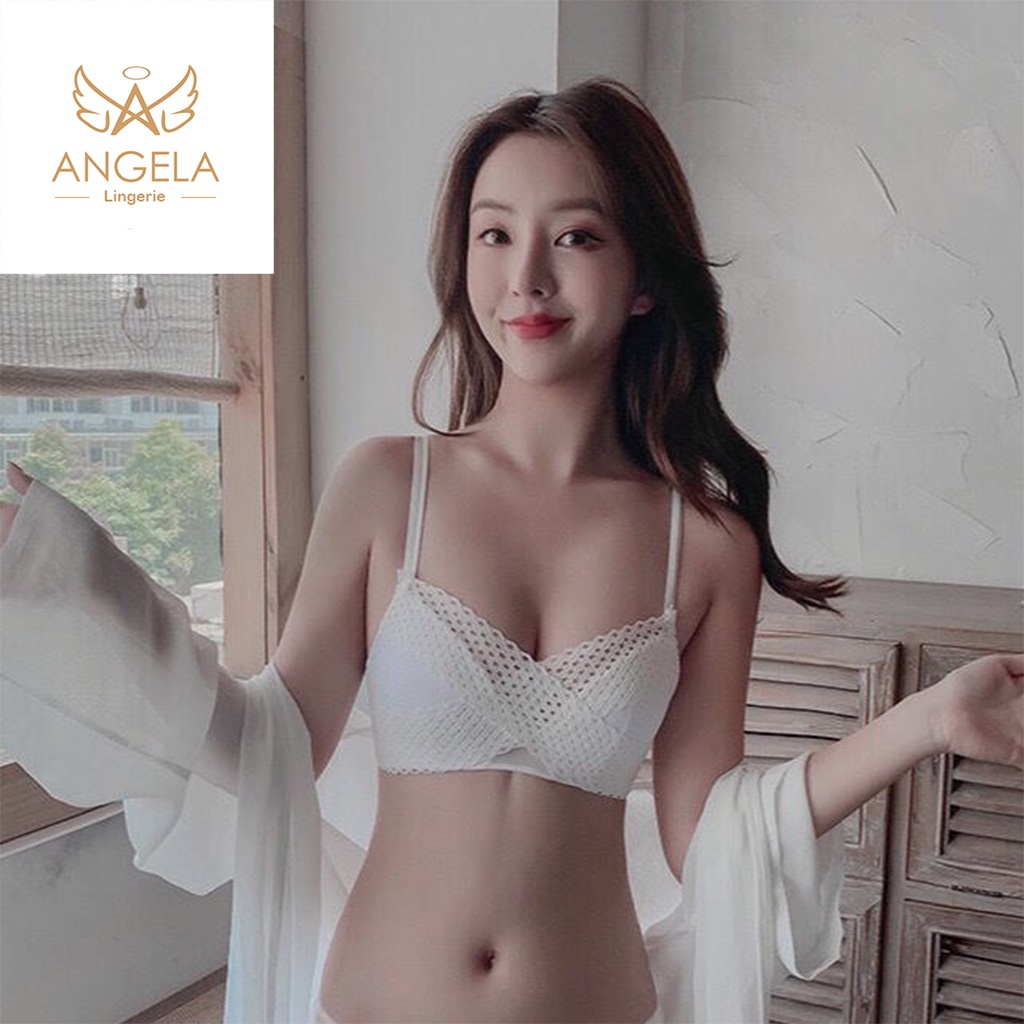 ANGELA PREMIUM JAPAN Bra BH Push Up Set Tanpa Kawat Celana Dalam Wanita Bikini Sport Beha Lingerie Korea Fashion Remaja Perempuan Sexy Stretch Pakaian Dalam BISA COD