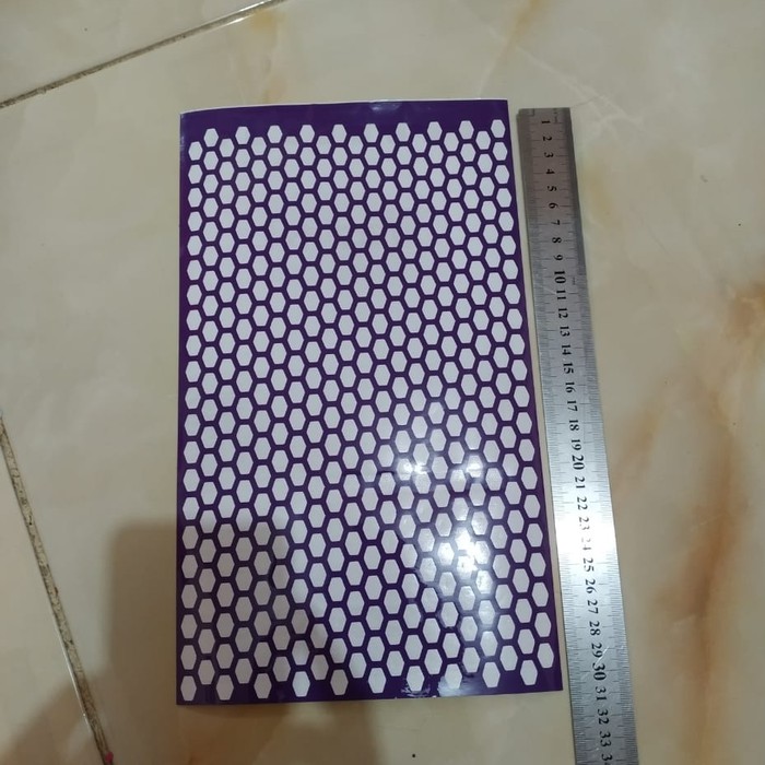 

mal airbrush /stencil motif sarang tawon / jaring