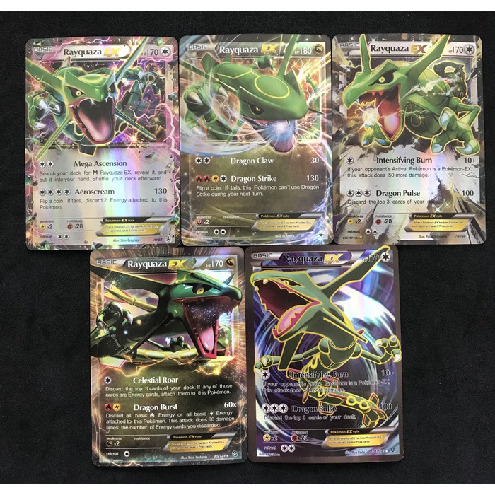 Kartu Pokemon TCG Basic Rayquaza EX Collections (harga/kartu) - Nomor 1