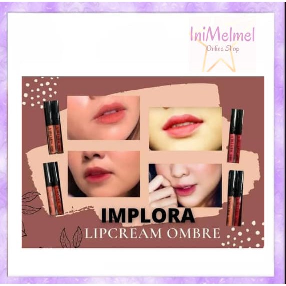 Lip Cream Matte OMBRE IMPLORA / Kecantikan / Kosmetik / Lipcream / Lipstik