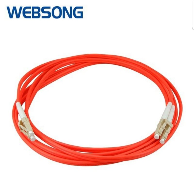 Kabel Fiber Optic Patch Cord LC to LC UPC Duplex Multimode 3M 15M WEBSONG