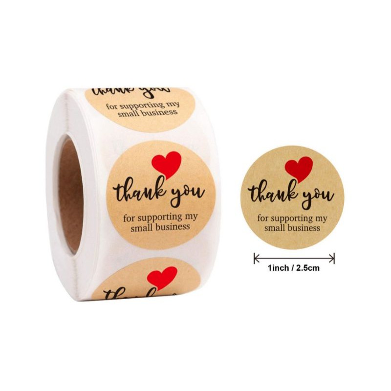 

500pcs Sticker Label Pengemasan Bahan Anti Air dan Kuat