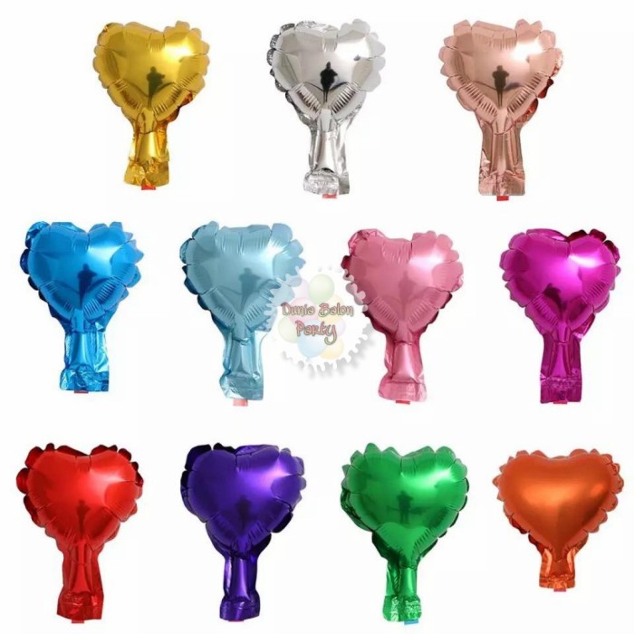 Balon Foil Love / Balon Foil Hati Supermini 10cm