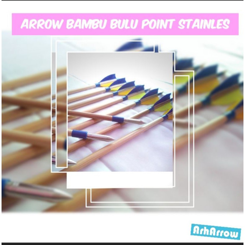 Arrow Bambu Bulu Kalkun+Point Stainles