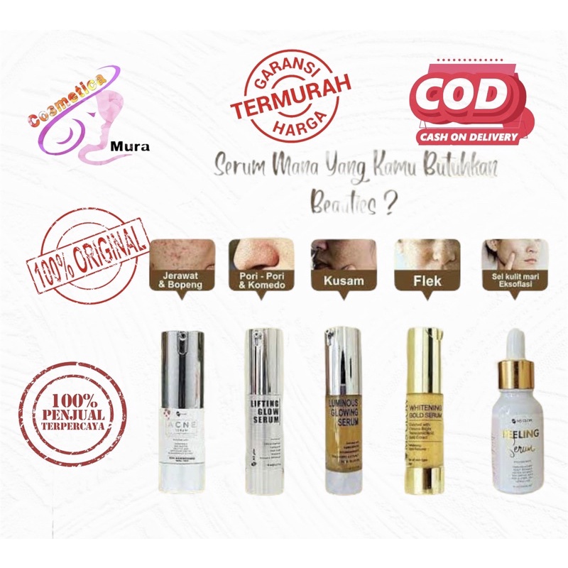 [ serum ] Ms glow serum all series -- Serum ms glow Gold / luminous / lifting / ms glow serum acne