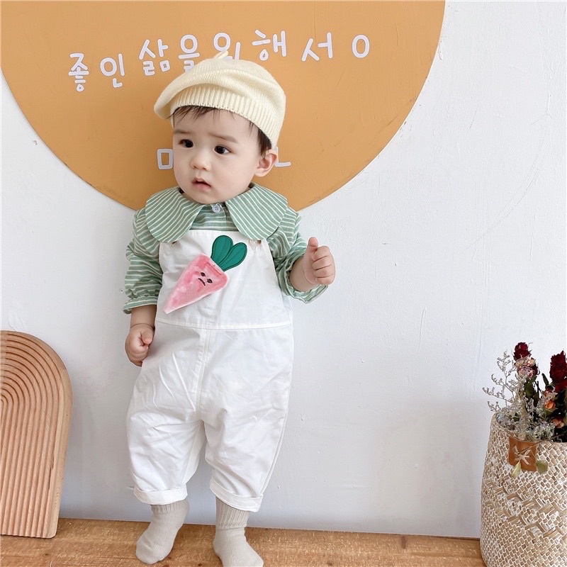 Carrot overall set anak bayi