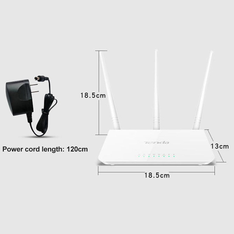 Tenda F3 Wireless router 300Mbps 3 antena WISP Support