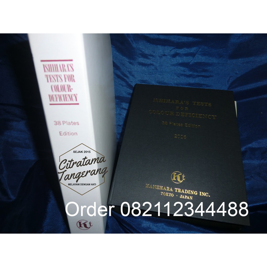 ASLI Buku Tes Buta Warna Ishihara 38 plates terbitan Kanehara Trading Jepang