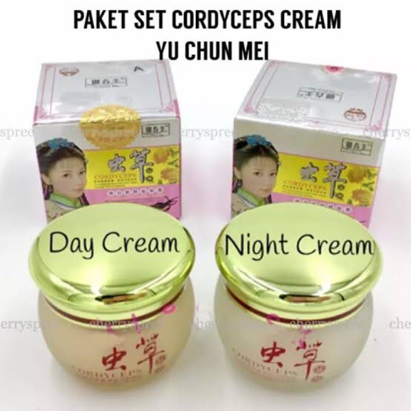 ORIGINAL BPOM -  YU CHUN MEI CORDYCEPS CREAM SIANG MALAM - FACIAL WASH YUCHUNMEI - SERUM YUCHUNMEI