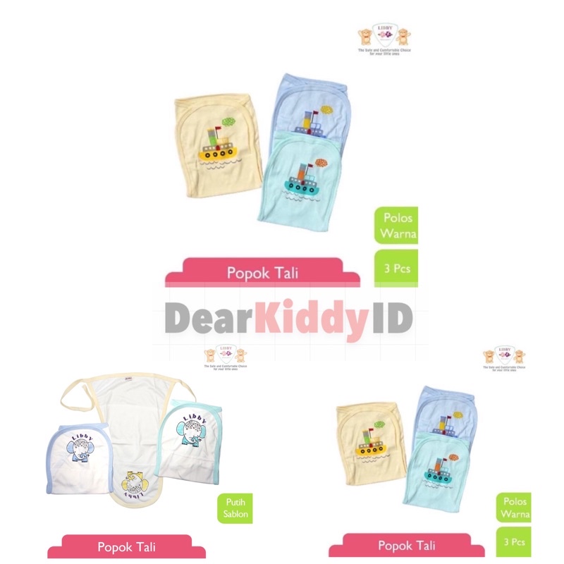 Libby / Miyo Popok Tali Bayi (3pcs/pack) Katun Halus / Popok Kain