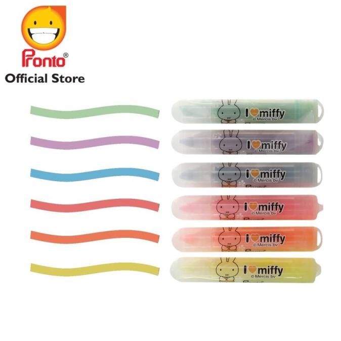 

6 wrn Highlighter Mini I love Miffy Pronto FHM22584 ATK1250PR