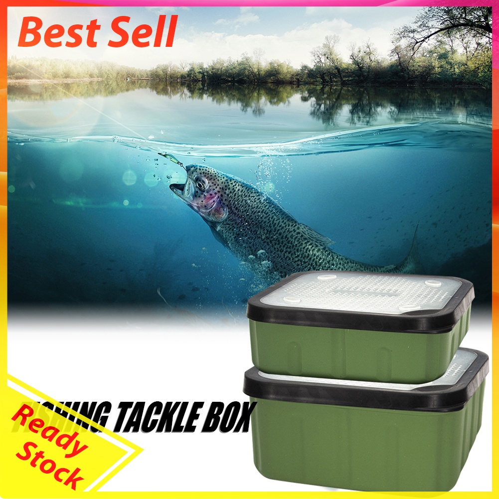 Square Lures Fishing Tackle Box Large Capacity Breathable Bait Storage Case