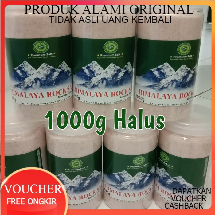

New Arrival - Garam Himalayan Rock Salt Murni Original (1Kg) Tidak Asli Uang Kembali