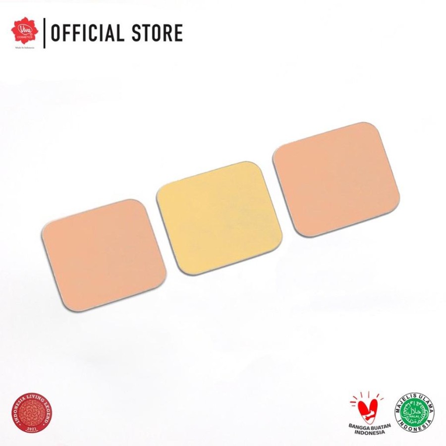 Bedak Padat Viva Refill Compact Powder Queen Natural Kuning Langsat Kuning Pengantin