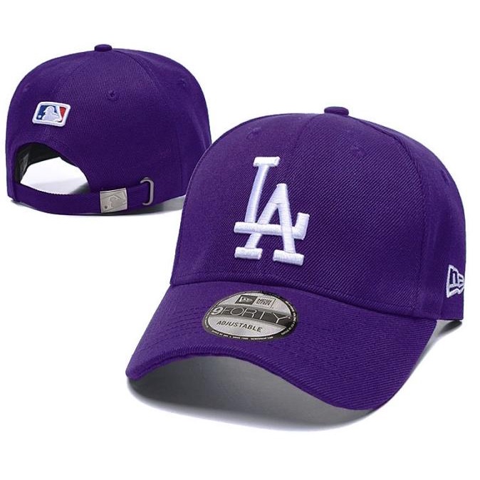 Topi La New Era 9Forty Purple Ungu Los Angeles Premium Baseball Brande