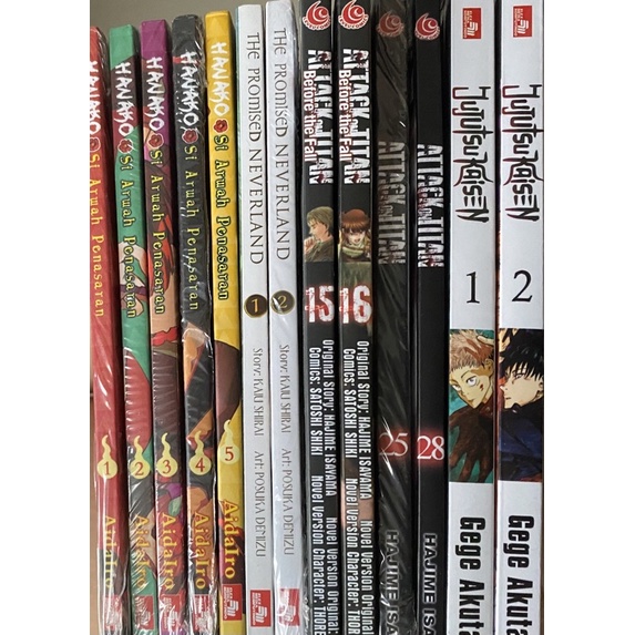‼️BACA DESC‼️KOMIK BEKAS PRELOVED SEALED ORI HANAKO TPN JJK AOT