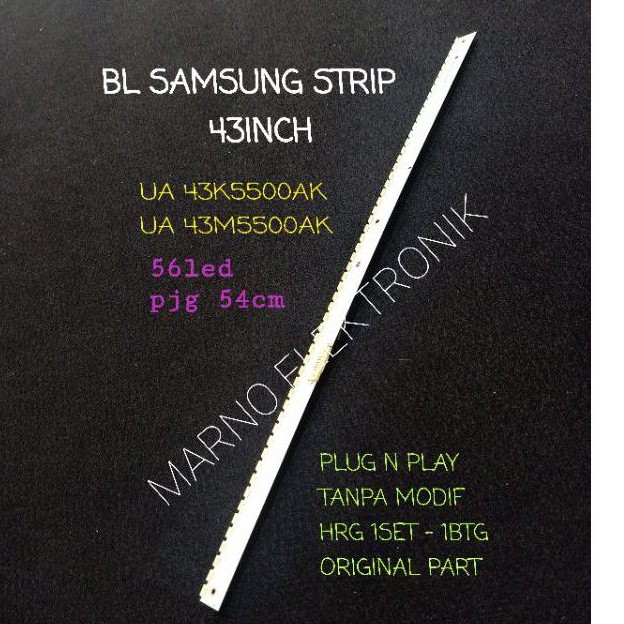 LAMPU BACKLIGHT SAMSUNG UA43K5500AK UA43M5500AK BL STRIP SAMSUNG UA43K5500 UA43M5500 LED BL 43K5500