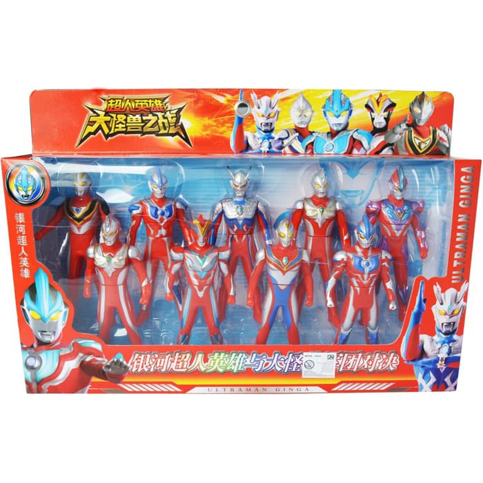 murah  Figure Set Ultraman 9 Pcs - Mainan Ultraman Ginga