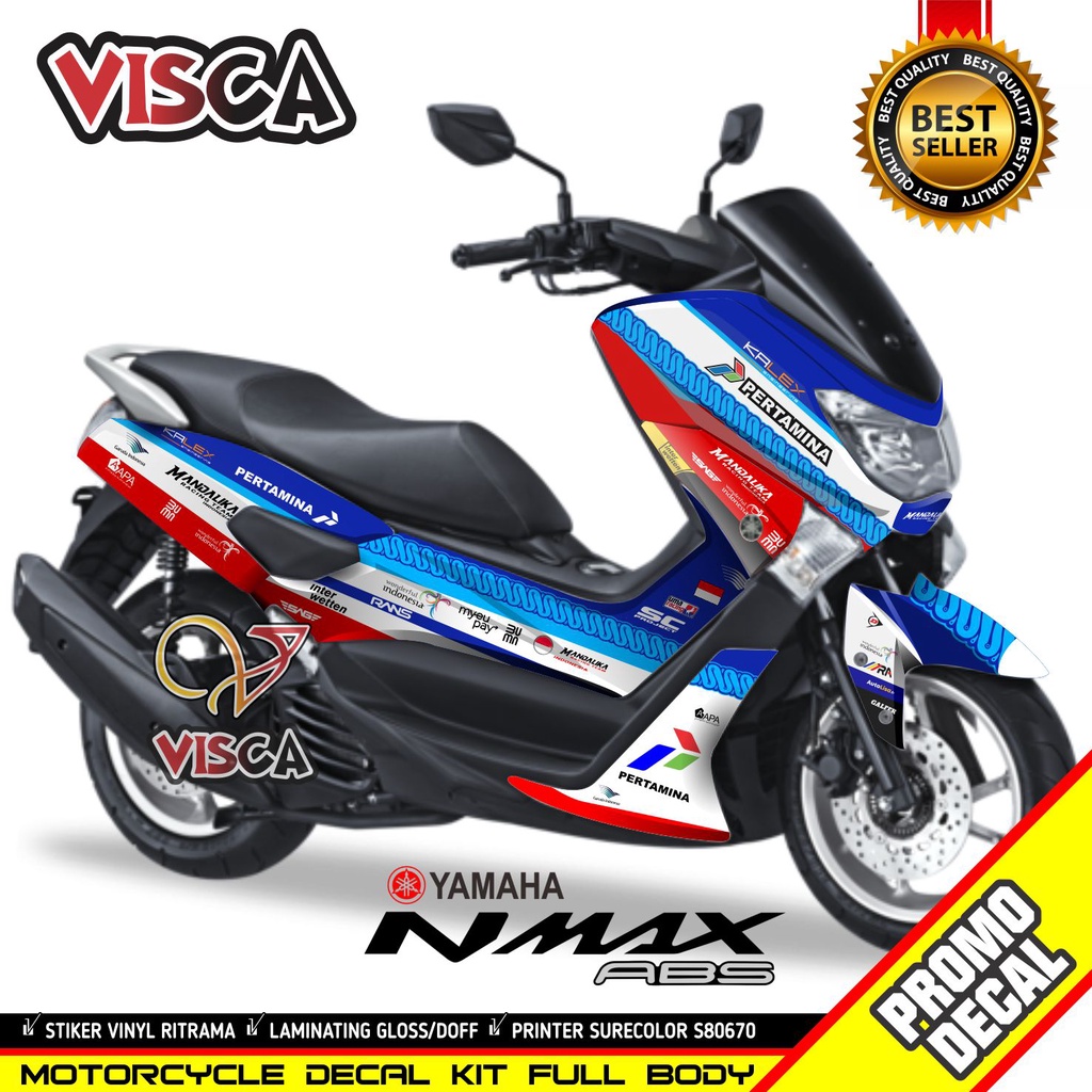 Decal Nmax Old Full Body Stiker Nmax Old Striping Nmax Old Sticker Nmax old Full Blok motif mandalik