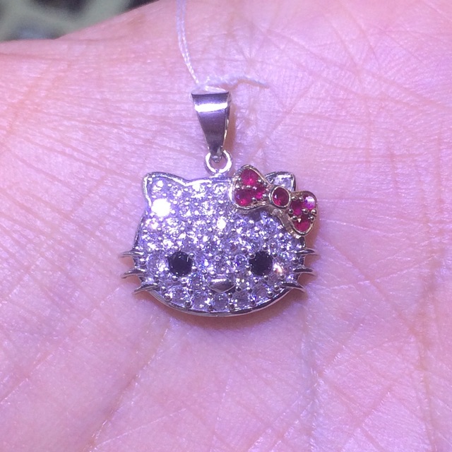 Liontin Hello Kitty Emas Putih 750 Pendant Gold UBS