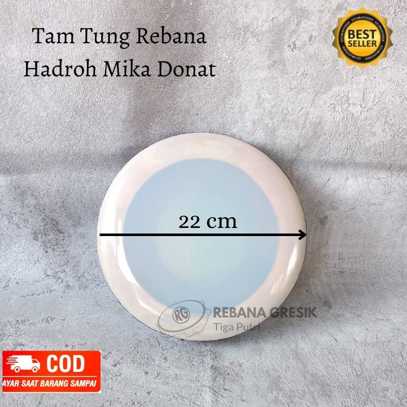 Tam tung mika rebana hadroh ukuran 22 cm banjari