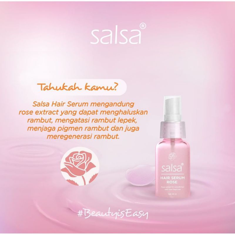 Salsa Serum Rose Spray 80.ml | Serum Rambut Salsa