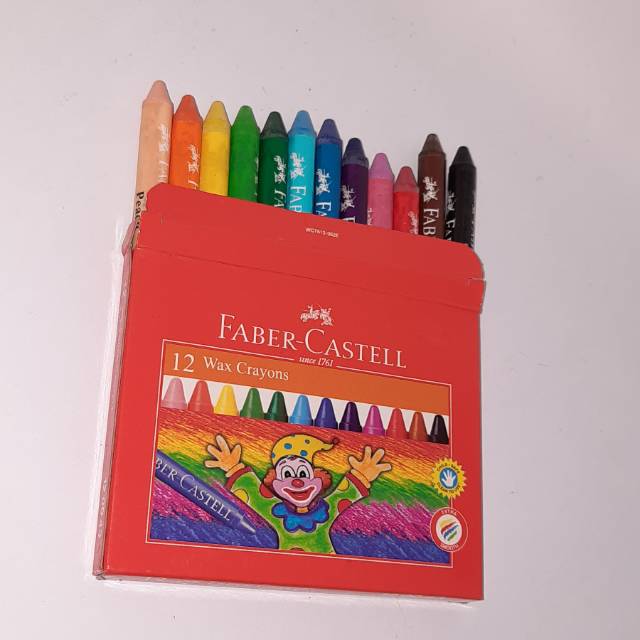 

WAX CRAYON FABER CASTELL REGULER 12 WARNA