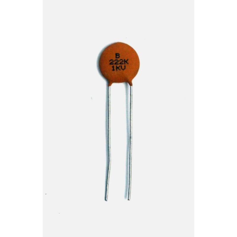 Disc Ceramic Capacitor 222K 222 2200pF 1000V 1KV K ±10% Y5P RoHS Taiwan