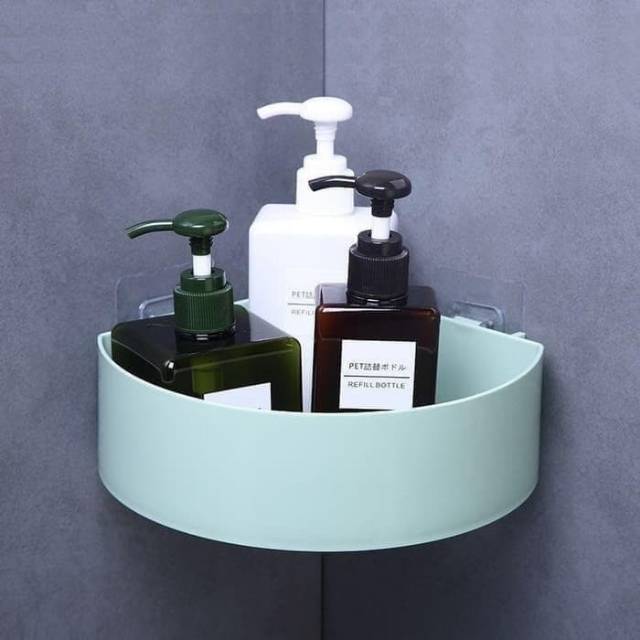 Rak sudut / rak siku kamar mandi model baru/ rak kamar mandi