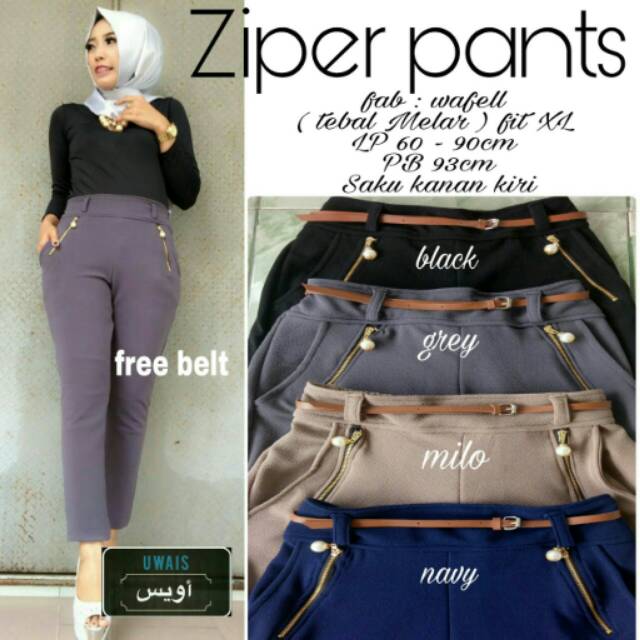 Zipper pants