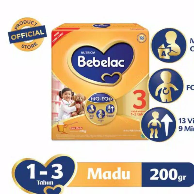 BEBELAC 3 Rasa Madu 200 gr