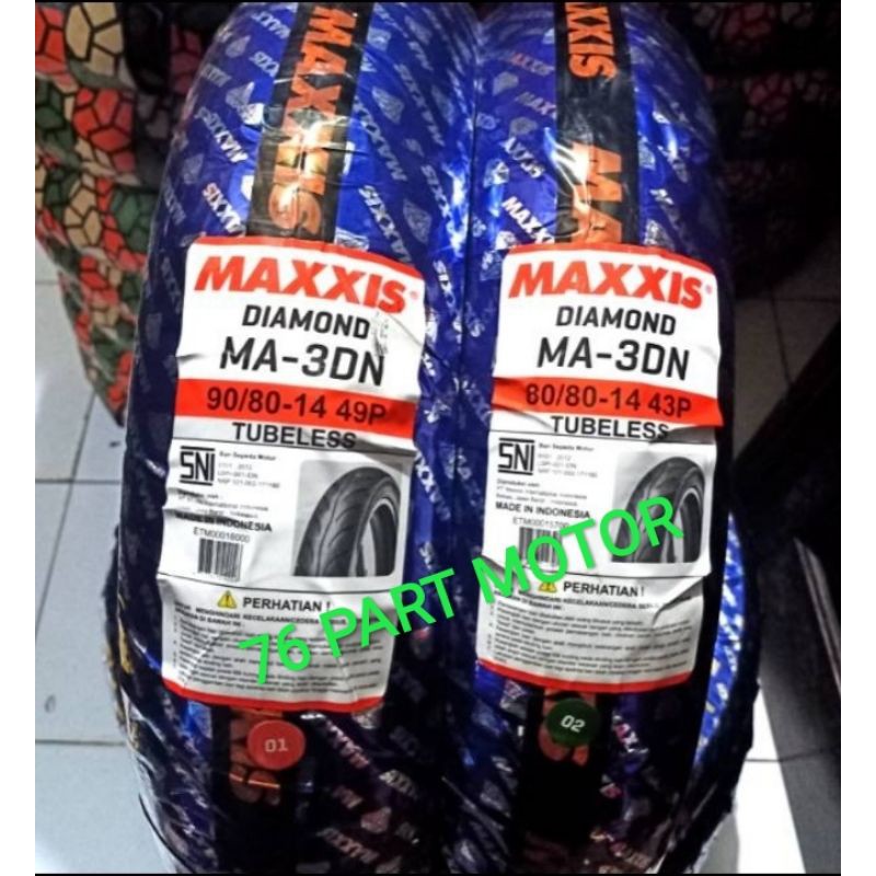 PAKET BAN TUBLES MATIC DIAMOND 80/80+90/80 RING 14 FREE PENTIL FOR ALL MATIC