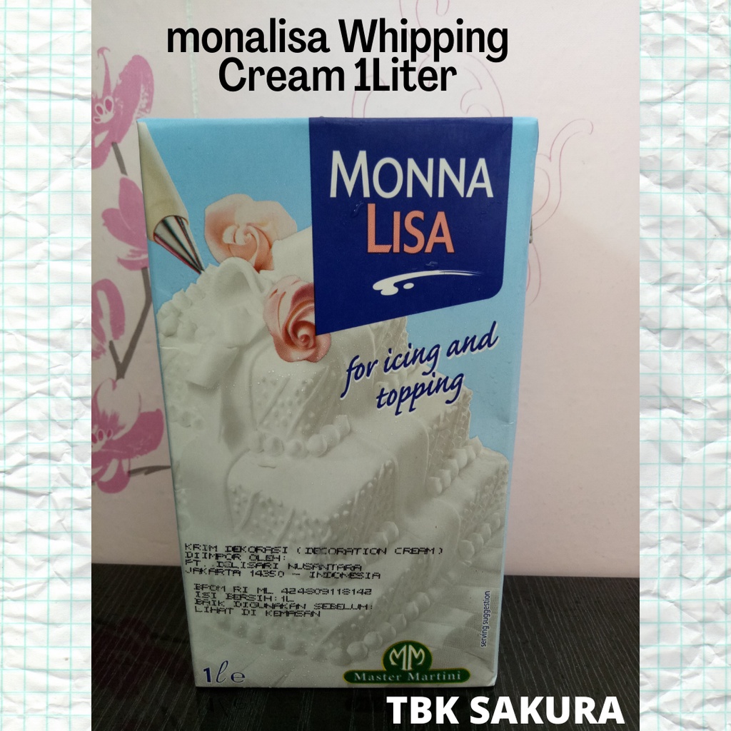 

Monnalisa whipping cream 1liter (Instant)