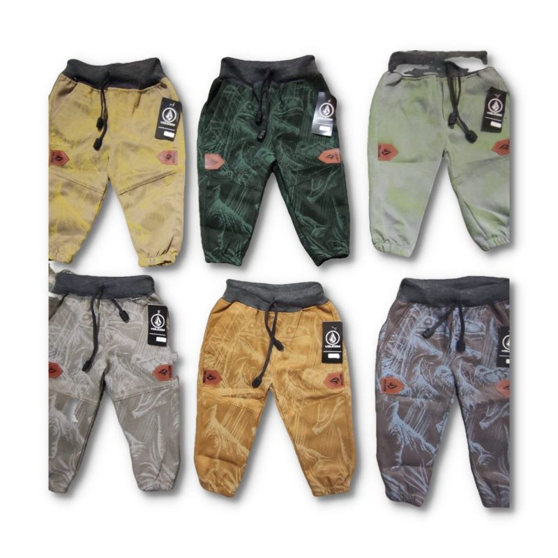 Celana jogger bayi,1th,2th,3th,4th,5th dan 6 tahun//jogger anak motif dino // joger anak