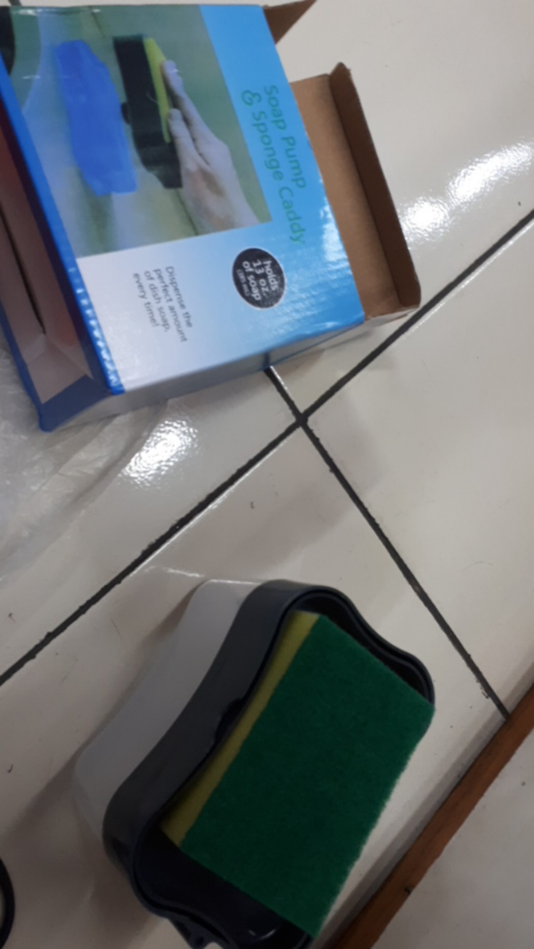 Tempat Dispenser Sabun Cuci Piring / Tempat Spon Cuci Piring Pompa