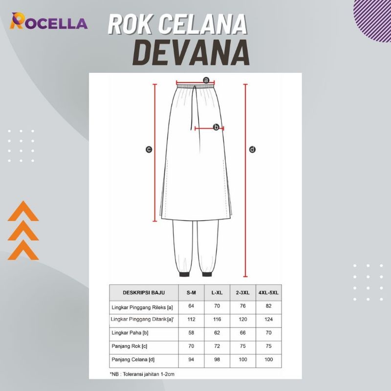 ROK CELANA OLAHRAGA DELISA &amp; DEVANA • HIJAB GLORIA • VALENCIA • ROCELLA