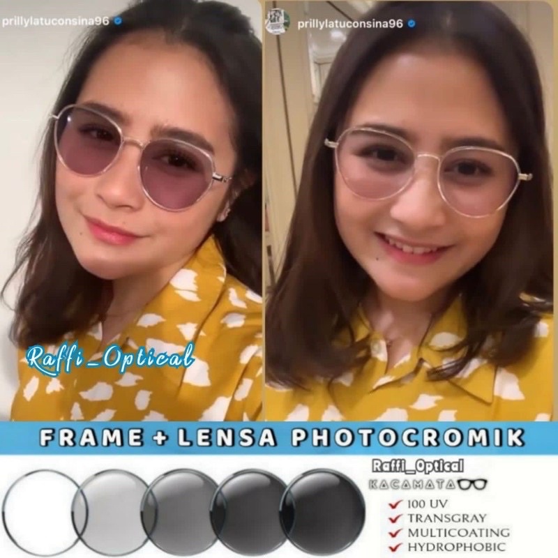 Frame 2190 | frame kacamata oval bulat | paket kacamata PHOTOCROMIC/antiradiasi
