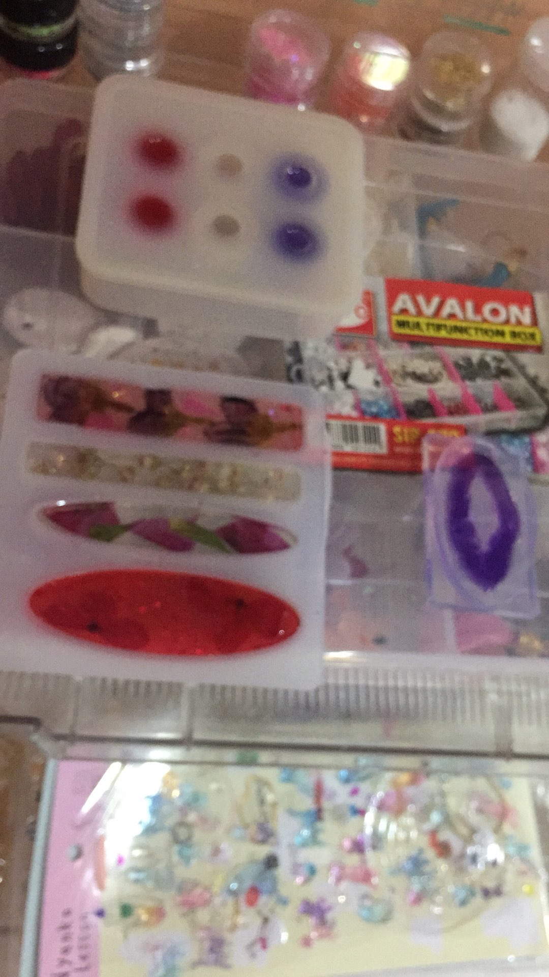 Inf Inf ✿ Cetakan Perhiasan Liontin Kristal Bahan Silikon Resin