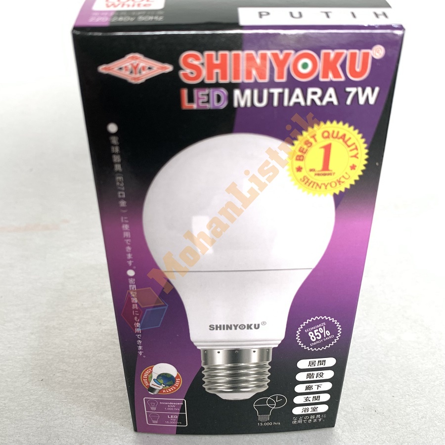 Lampu Led Shinyoku  Watt Bohlam Led 7W Bergaransi Putih