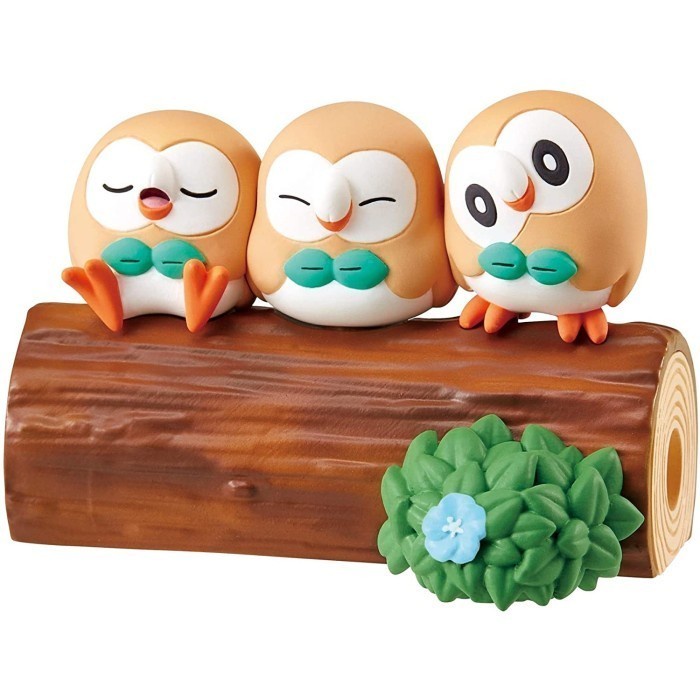 Pokemon SPLIT Rowlet Good Friends Nakayoshi Tree Re-Ment Figure