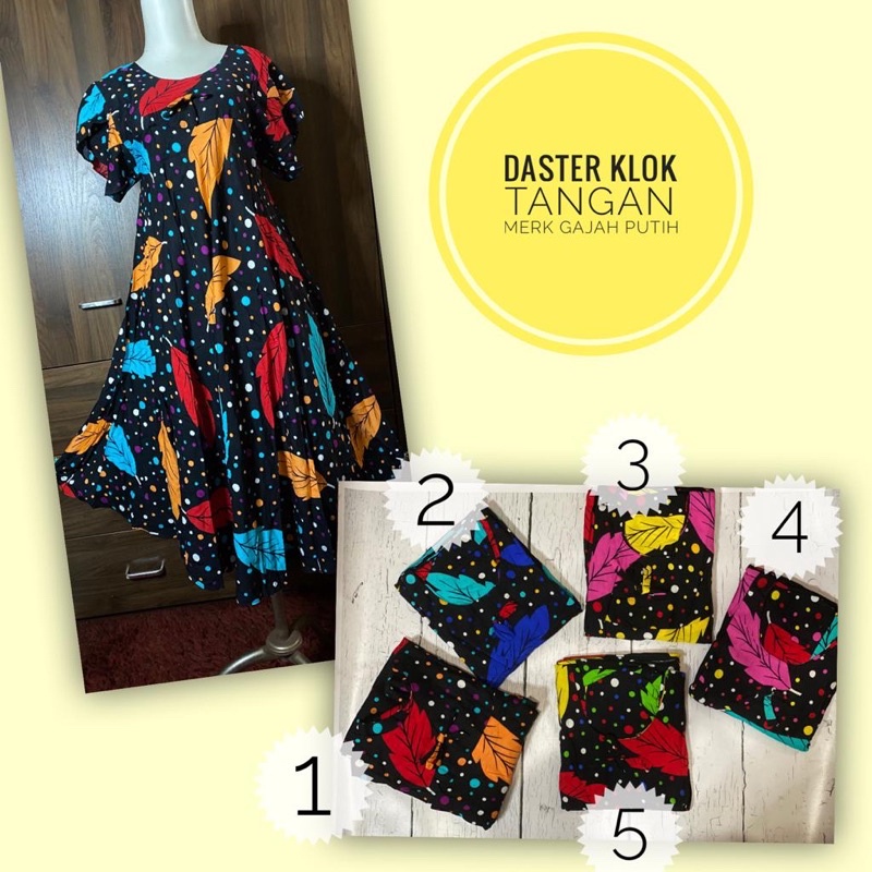Daster Klok Pekalongan merk gajah putih