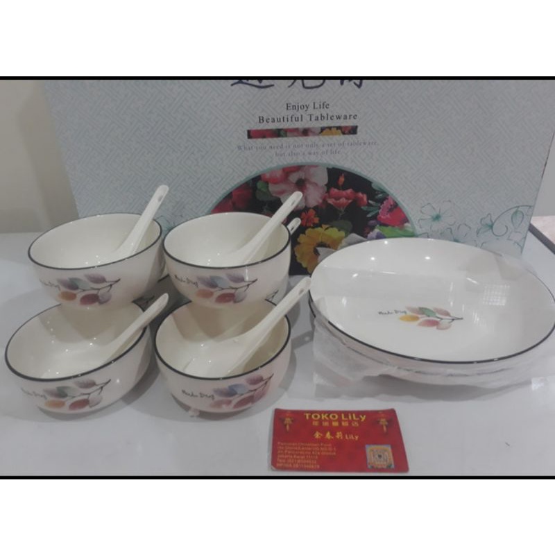 Dinner Set Keramik / Dinner set Porselen Import Cina / Mangkuk Keramik