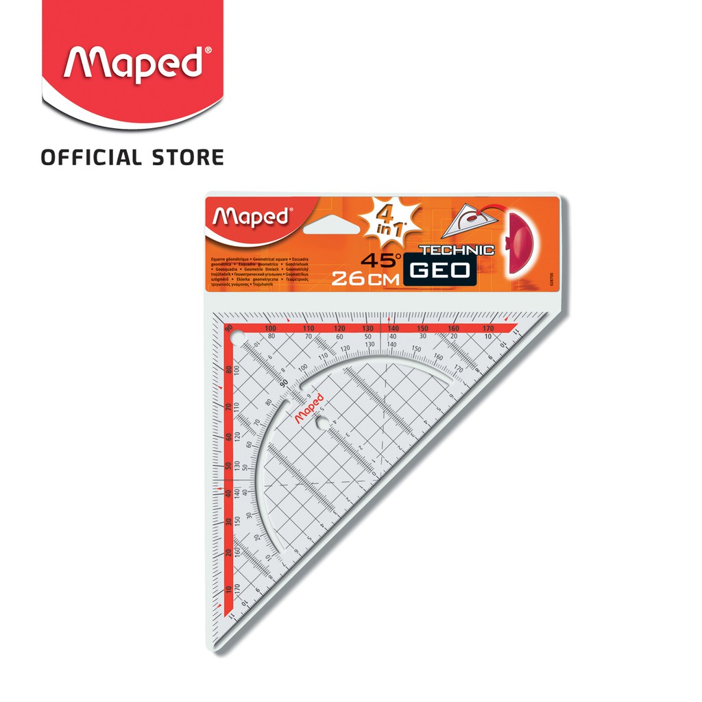 

Maped Penggaris Geometric Set Square - 26 cm