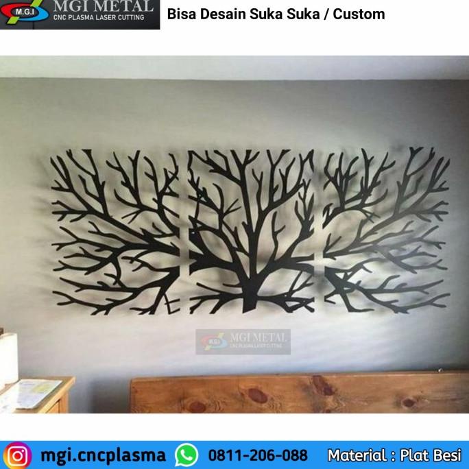 ] hiasan dinding mewah besi laser cutting