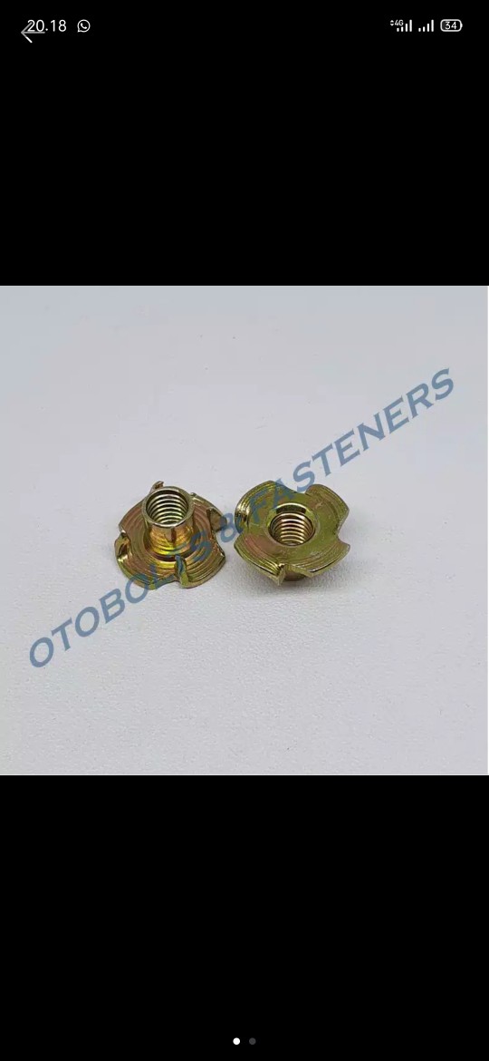 Tee Nut M6 / Mur Cakar M6 / Mur Tanam Kayu / T Nut / Mur Furniture