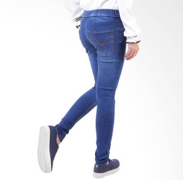 FWR - Celana Jeans pinggang karet | legging jeans /celana jeans karet wanita / celana legging