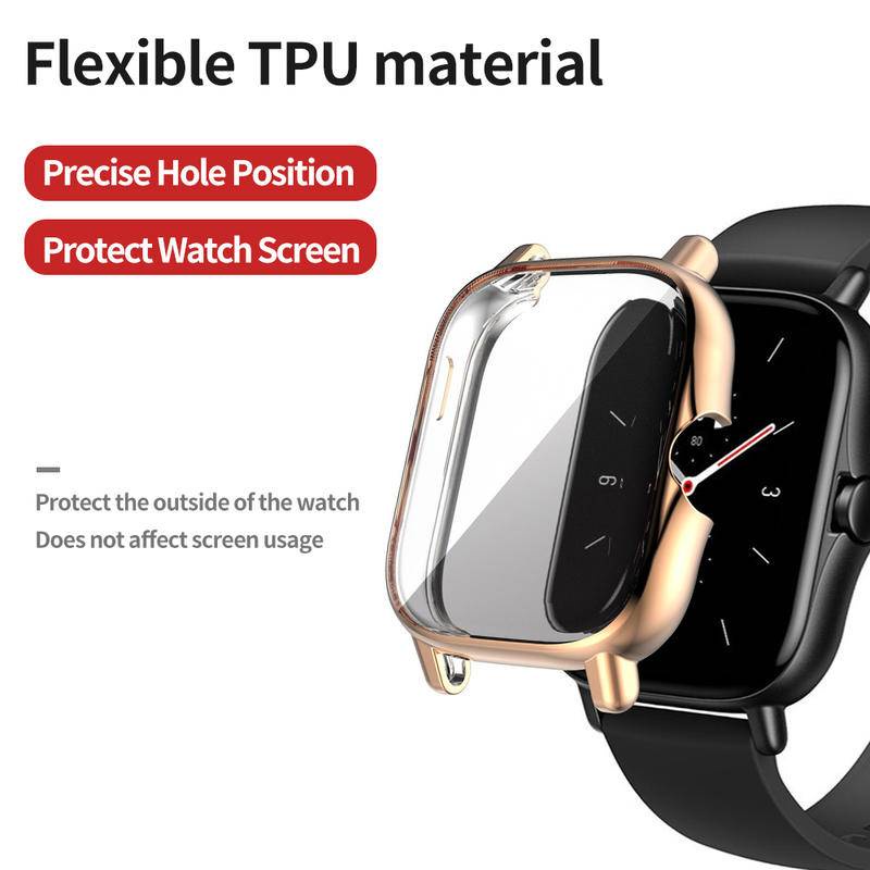 Case Pelindung Layar Bahan Tpu Dengan Bumper Untuk Huami Amazfit Gts 2 2e 3 Smartwatch Gts2 Gts2E Gts3