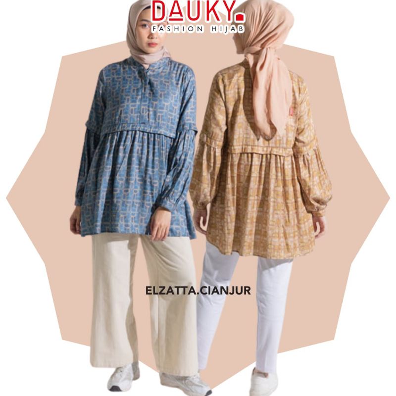 ELZATTA TUNIK ELZATTA DAUKY M TUNIC MONOGRAM DAUKY ELZATA ATASAN ELZATTA TERBARU TUNIC ELZATTA DISKO
