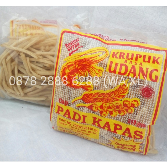 

vf501ge Kerupuk Udang Stik / Stick - Cap Padi Kapas 250 Gr Dscscv